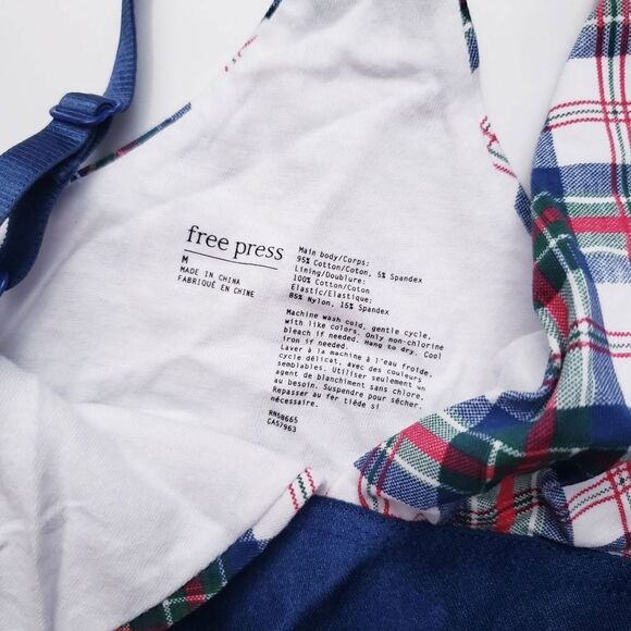 Free Press Tarten Plaid Plunge Bralette - Picture 3 of 4